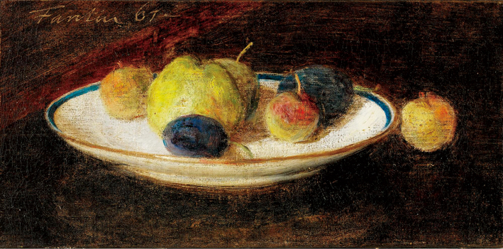  方丹·拉图尔 Fantin-Latour 静物水果 ASSIETTE DE FRUITS